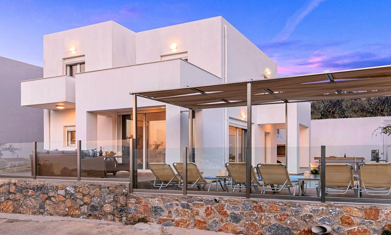 Cretan Sunset Villa Heated Pool Dhrámia Eksteriør billede