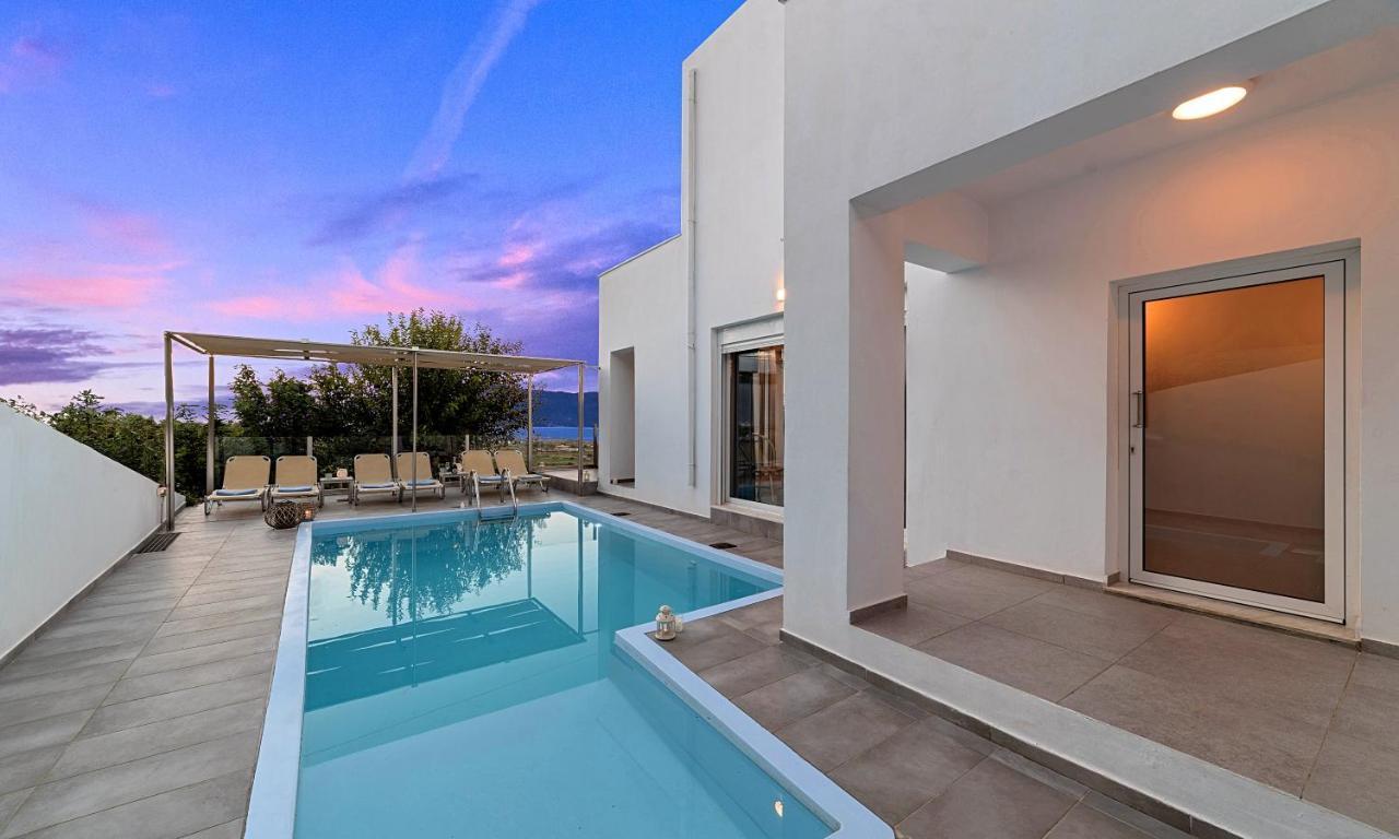 Cretan Sunset Villa Heated Pool Dhrámia Eksteriør billede